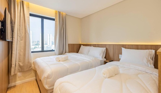 Flat Hotel Slaviero com 2 quartos próx ao Aeroporto GRU in Guarulhos