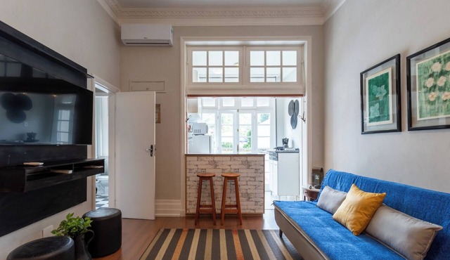 Flat in Palácio Quitandinha with Balcony and View in Petropolis
