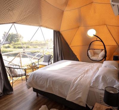 glamping en el viñedo