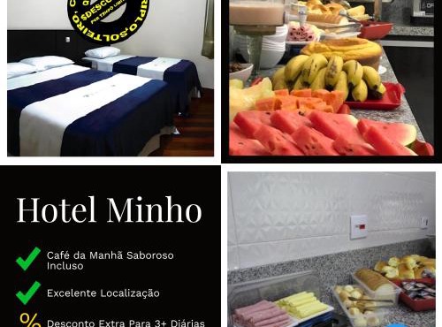 Hotel Minho - Melhor Opção Próximo à 25 de Março, Brás, Bom Retiro, Metrô e Hospital da Mulher - Café da Manhã Incluso - Estacionamento em Frente