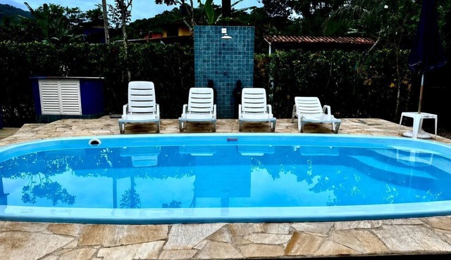 House in Camburi with Heated Pool, River and Atlantic Forest