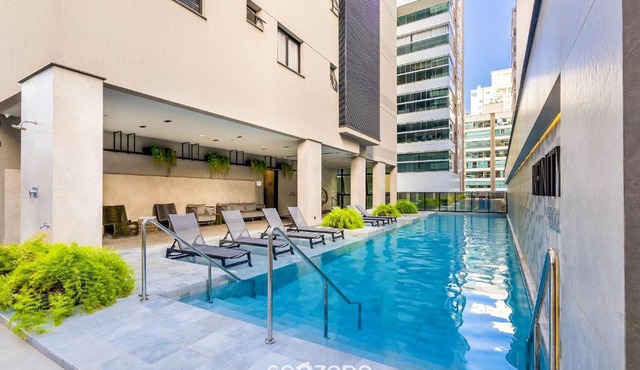 IFT - Ed. Infinity Tower Flat 350m from Meia Praia in Meia Praia