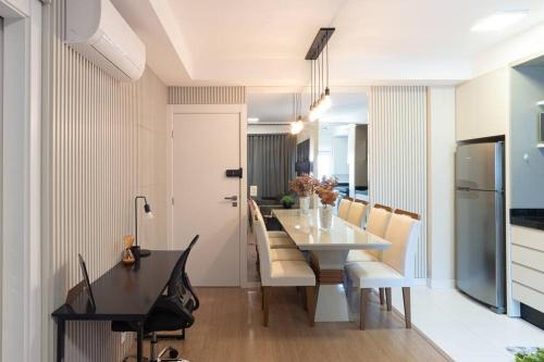 JH - 1104 - Luxo na Gleba com ar na sala e quarto, lava e seca e academia