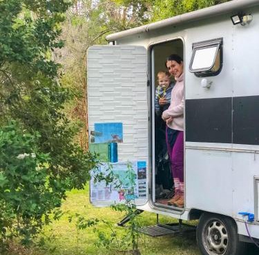 La LOGUI Viajera, Casita Rodante dentro del Parque Nacional LAGO PUELO