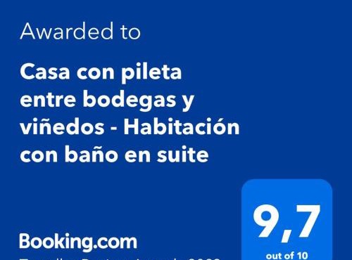 Posada Las Praderas con Piscina - Habitación con Baño en suite - Zona entre bodegas y viñedos