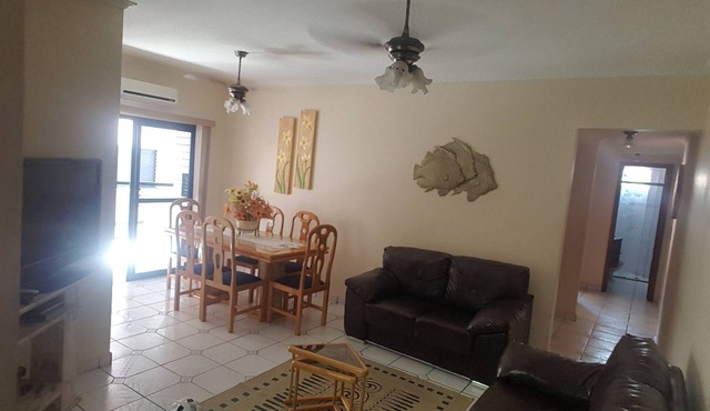 PRAIA GRANDE APARTMENT - CANTO FORTE - PRIVATE BARBECUE WITH WIFI