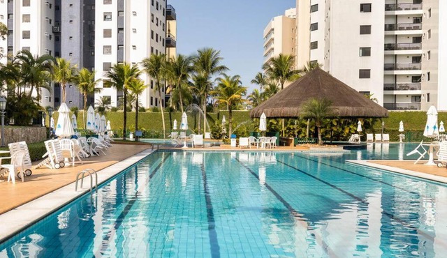 RIVIERA DE SÃO LOURENÇO - CONDO ACQUA A 0,5 MINUTO DA PRAIA - estilo resort! Apto com ar condicionado e wifi