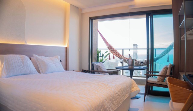 Studio Duna | 25th floor | Meireles | with Rooftop and Restaurant | 350m from the Beach