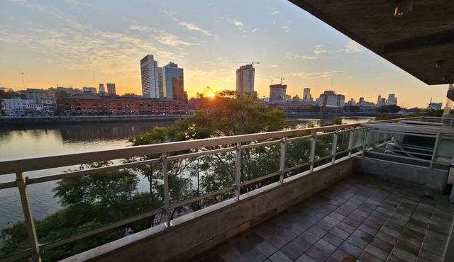 Terrace View of the Puerto Madero Dock two-room apartment