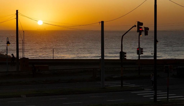 Un ambiente frente al mar