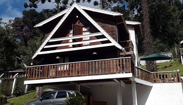 Wooden house.