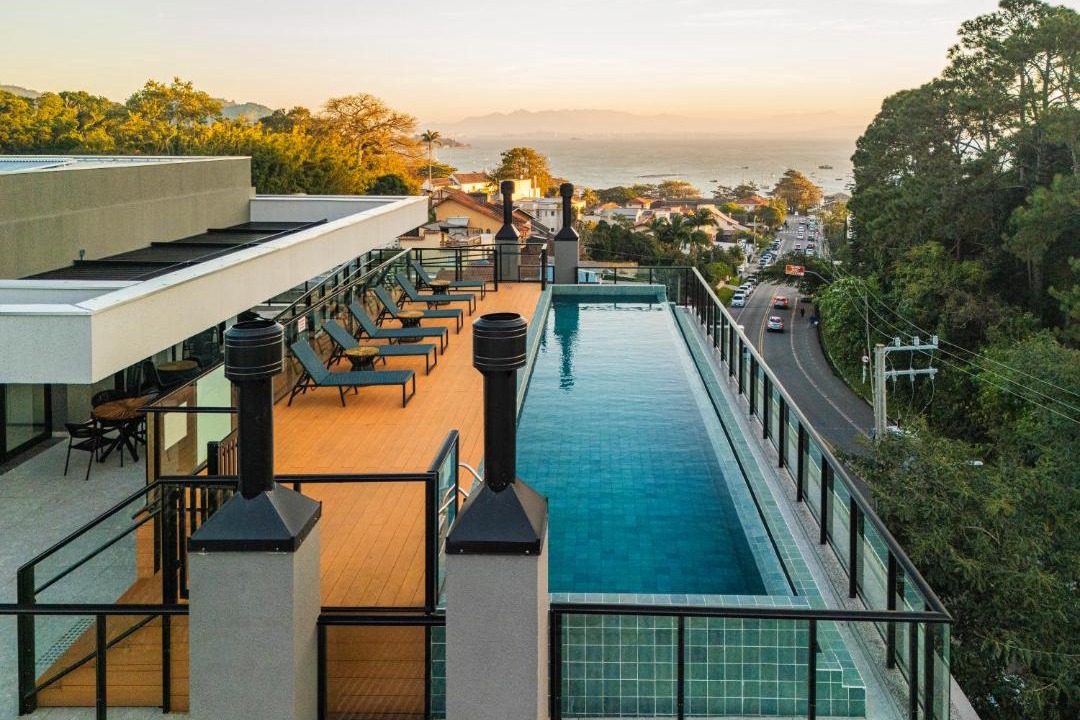 Santo Antonio de Lisboa Apartment | Studio Saint Garden - Sunset - Pool with Sea View - Santo Antonio de Lisboa - Florianopolis