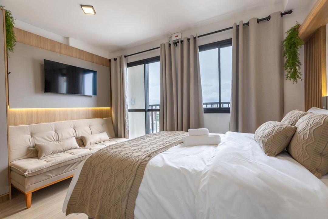 Matriz Apartment | Studio Aconchegante e Central com Piscina, Academia e Coworking