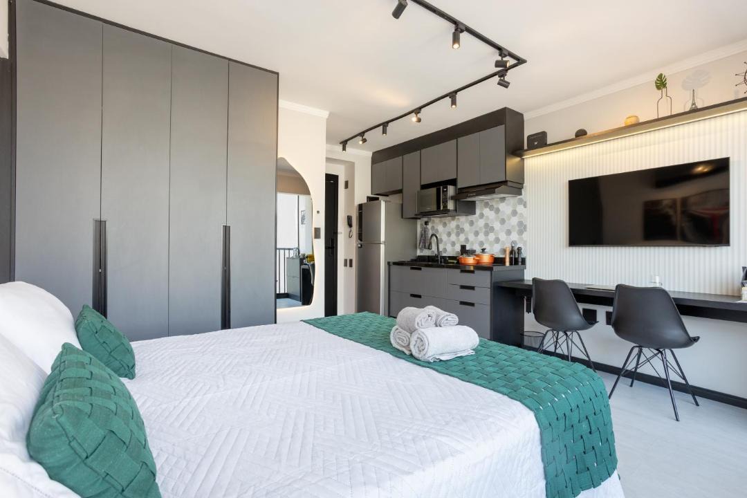 Sao Paulo Apartment | Studio 1503 Novíssimo Automatizado ao lado do Allianz Parque