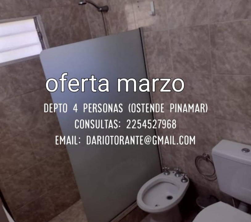 Ostende Apartment | Alquilo depto 4 personas Pinamar ( comunicarse al numero)
