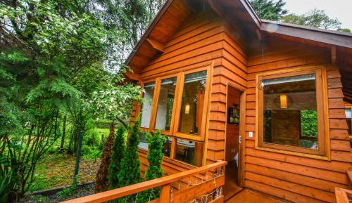 Wooden Chalet with Spa Bath