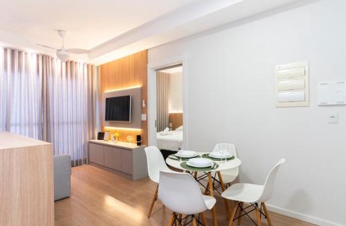 Gleba Fazenda Palhano Apartment | JH2101 na Gleba, sacada, vista incrível e lazer liberado
