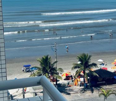 Balneario Umurama Apartment | Apto amplo vista para o mar Mongaguá Wi-Fi gratuito aceita pet