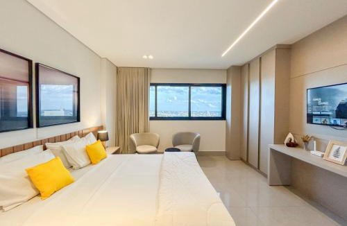 Jardim dos Estados Apartment | Flat de Luxo com Quarto Privativo 22º Andar no Vertigo