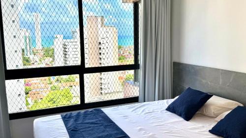 Conjunto ALAGAMAR Apartment | Edy Hospedagem 903, Vista mar, 2 suítes, Piscina & Conforto em Ponta Negra