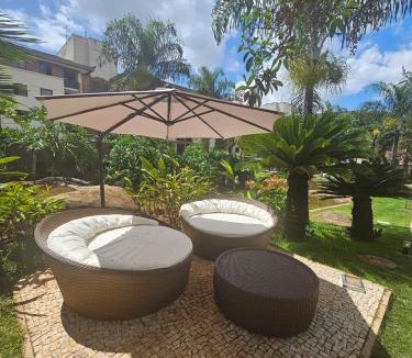 Smin Apartment | LIFE RESORT, A BEIRA DO LAGO PARANOÁ, CONDOMÍNIO COMPLETO, RESTAURANTE, LAVANDERIA, ACADEMIA, ACESSO AO LAGO, APTO COM WI-FI, SMART TV, AR CONDICONADO, GELADEIRA By REI DOS FLATS