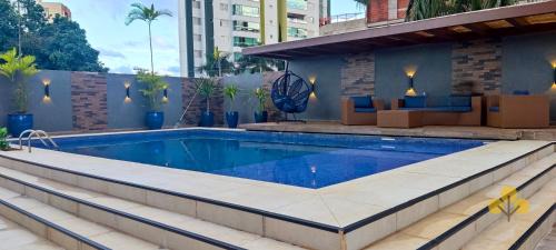 Setor Pedro Ludovico Apartment | Crystal Place Flat Moderno, Manobrista e Wi-Fi