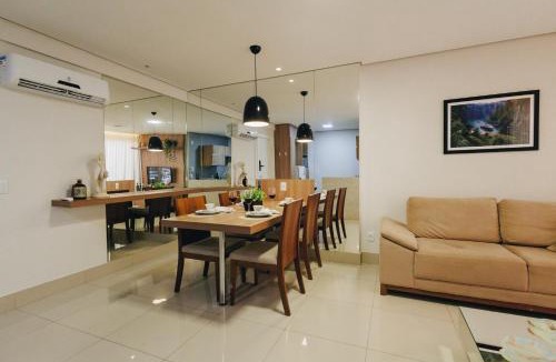 Melo Apartment | LRFlat 3 - Flat para pessoas exigentes com requinte e conforto próximo de tudo! Garagem e portaria 24h