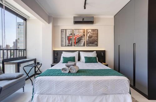 Sao Paulo Apartment | Studio 1503 Novíssimo Automatizado ao lado do Allianz Parque