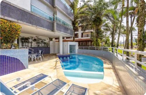 Praia Grande Apartment | Di Monaco 3 Suites Vista Mar Area Nobre