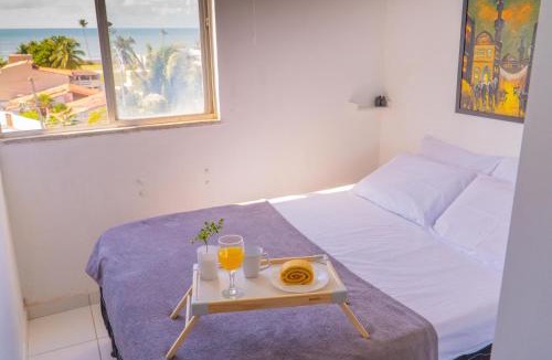 Jacarecica Apartment | apartamento vista mar 2 quartos estacionamento gratis Netflix e self check in