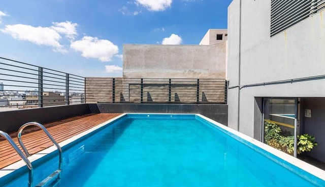Designer studio in Palermo H with rooftop pool