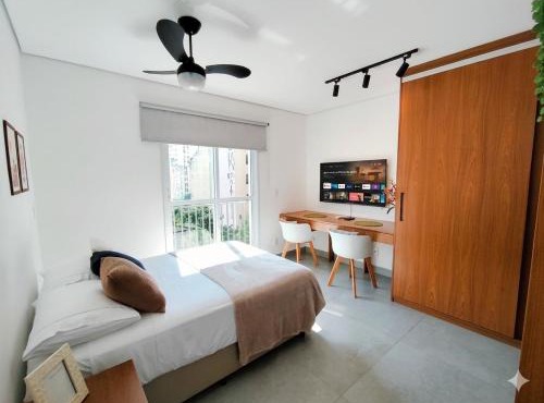 Studio Moderno com AC e Wi-Fi na Bela Vista 501