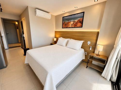 Studio 500m da Praia - Piscina com Vista Incrível