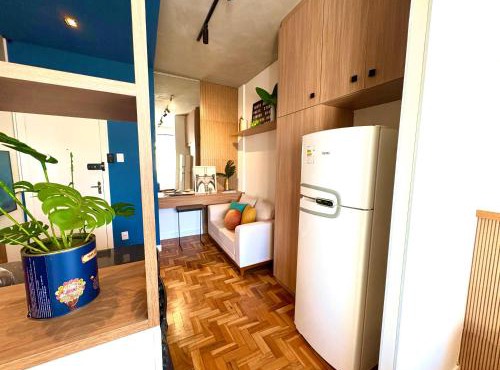 Studio 909 - no coração de BH, completo, ar-condicionado, ideal para trabalho, estudo, lazer e longas estadias