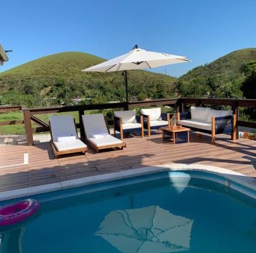 Casa Blanca - Casa na Serra com piscina , sauna e pesca