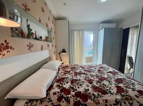 Apartamento com piscina no hooftop, 48m2 - Praia da Iracema- Fortaleza