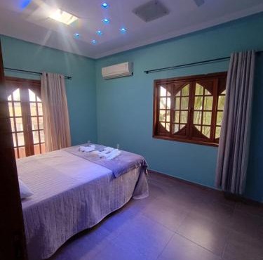 Hospedagem com espaço para festa