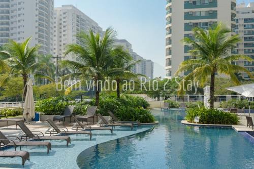 Verano Stay Flat com cozinha, garagem e wi-fi 400 MB Barra Olímpica